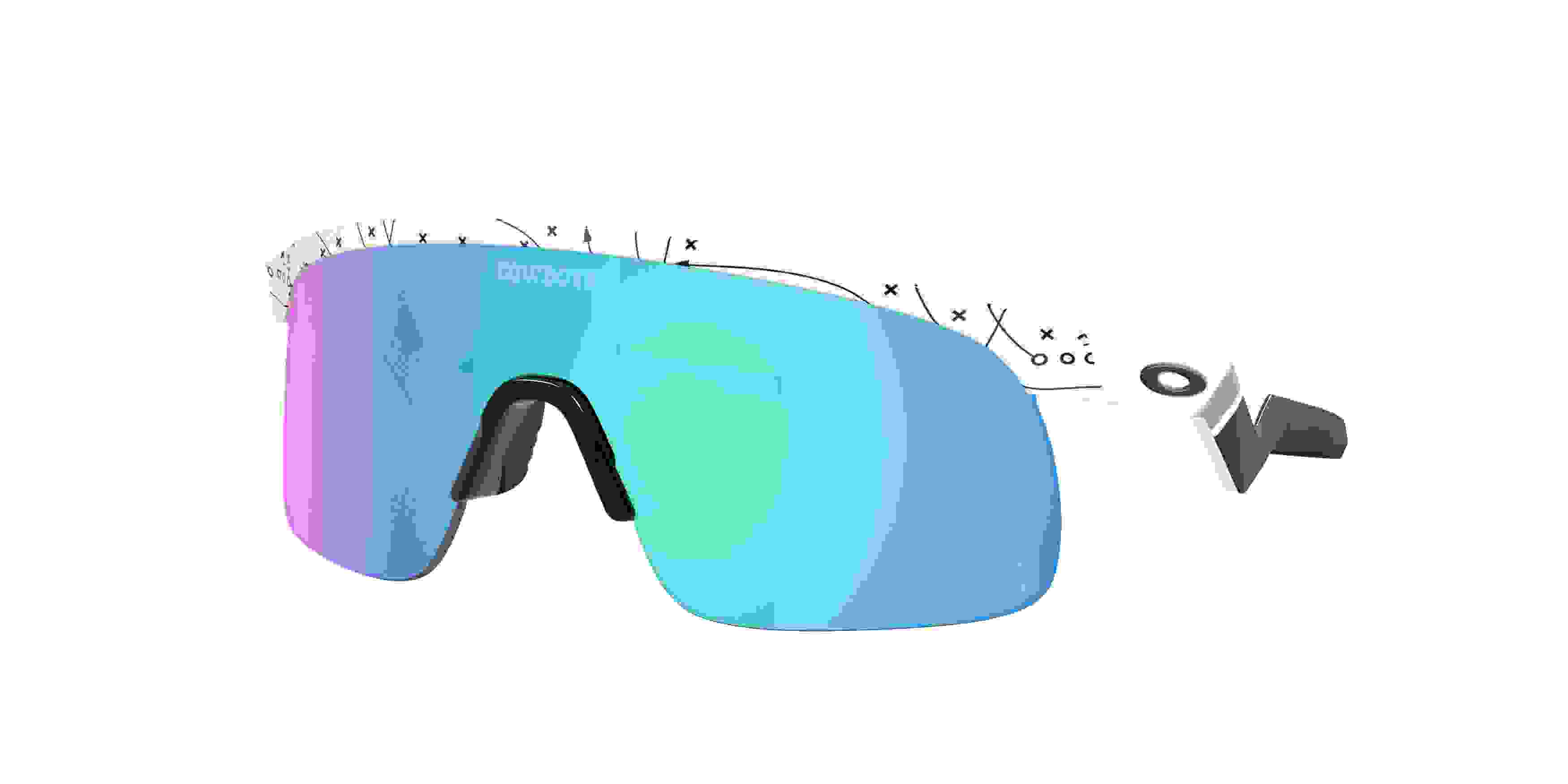 Oakley Dallas Cowboys Resistor Youth Prizm Sapphire Sunglasses – White
